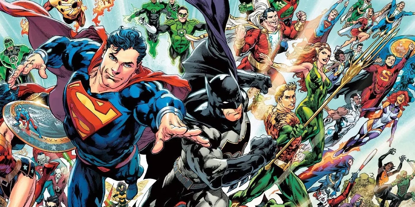 A team of DC superheroes working together