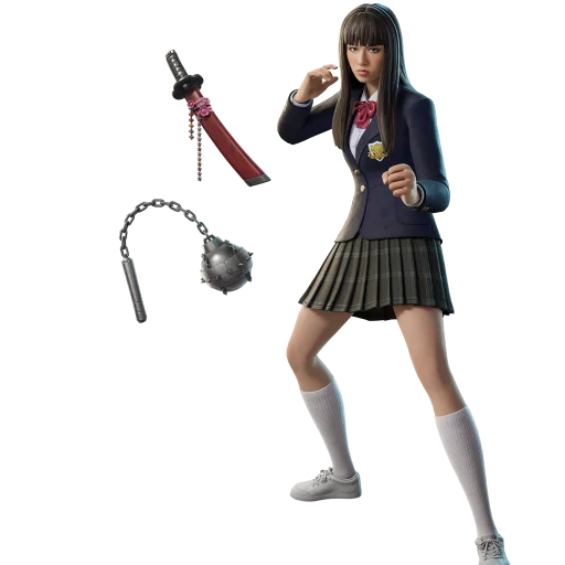 Kill Bill characters as they appear in Fortnite for The Lost Chapter: Yuki's Revenge